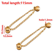 1pc 2pcs 4pcs 8pcs Tuck Waist Design Metal Chain Magnetic Buckle Long Pant Sleeve Shorten Free - suturing Fixed Alloy Brooch Strap - DigiTech ecom Store