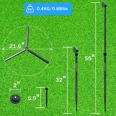 GREATYYT Carbon Fiber Selfie Monopod with Magnetic Golf Phone Holder Adjustable Height Tripod for Outdoor Swing & Recording