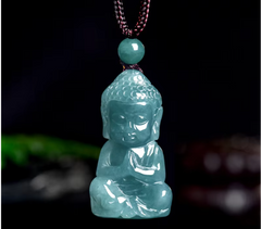 Natural Emerald Jade Buddha Pendant