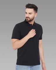 Cotton Blend Solid Half Sleeves Polo T-Shirt - DigiTech ecom Store