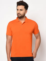 Cotton Blend Solid Half Sleeves Polo T-Shirt - DigiTech ecom Store