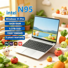15.6" Intel N95 Windows 11 Laptop
