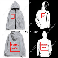 Ed Sheeran Reflective Jacket Mens Womens Coat Hooded Windbreaker Runing Pocket Jackets Cycling Hiking Zipper Customized Hoodie - DigiTech ecom Store
