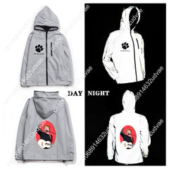 Ed Sheeran Reflective Jacket Mens Womens Coat Hooded Windbreaker Runing Pocket Jackets Cycling Hiking Zipper Customized Hoodie - DigiTech ecom Store