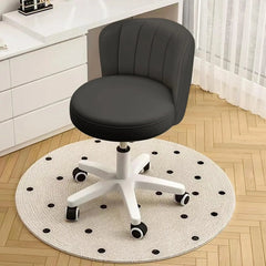 Home Office Chair With Wheels Pu Leather Swivel Drafting Chair With Ba Rolling Round Desk Chair Height Adjustable Work Task - DigiTech ecom Store