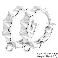 Juya 2Pcs Antiallergic Earwire Fasteners Basic Fixtures Earring Hook Clasps Accessories For DIY Women's Charms Earrings Making - DigiTech ecom Store