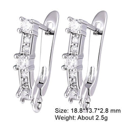 Juya 2Pcs Antiallergic Earwire Fasteners Basic Fixtures Earring Hook Clasps Accessories For DIY Women's Charms Earrings Making - DigiTech ecom Store