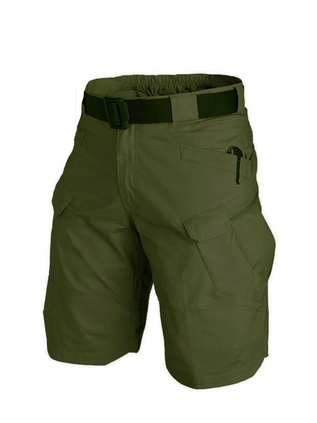 Mens Cargo Shorts Summer Tactical Cropped Trousers Outdoor Waterproof Multi - pocket Bermudas Pants Camo Ripstop Hiking - DigiTech ecom Store