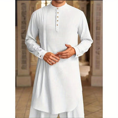 Middle Eastern Arab, Men's Button - Down Shirt, Muslim Robe for Dress Up and Cosplay - DigiTech ecom Store