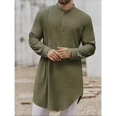 Middle Eastern Arab, Men's Button - Down Shirt, Muslim Robe for Dress Up and Cosplay - DigiTech ecom Store