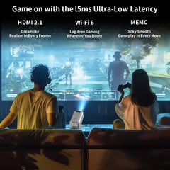 Mini Portable 1080P Native Projector Smart Home Theater LED 4K 8K Android Outdoor Video Game Mobile Pocket Phone Cinema Wifi BT - DigiTech ecom Store