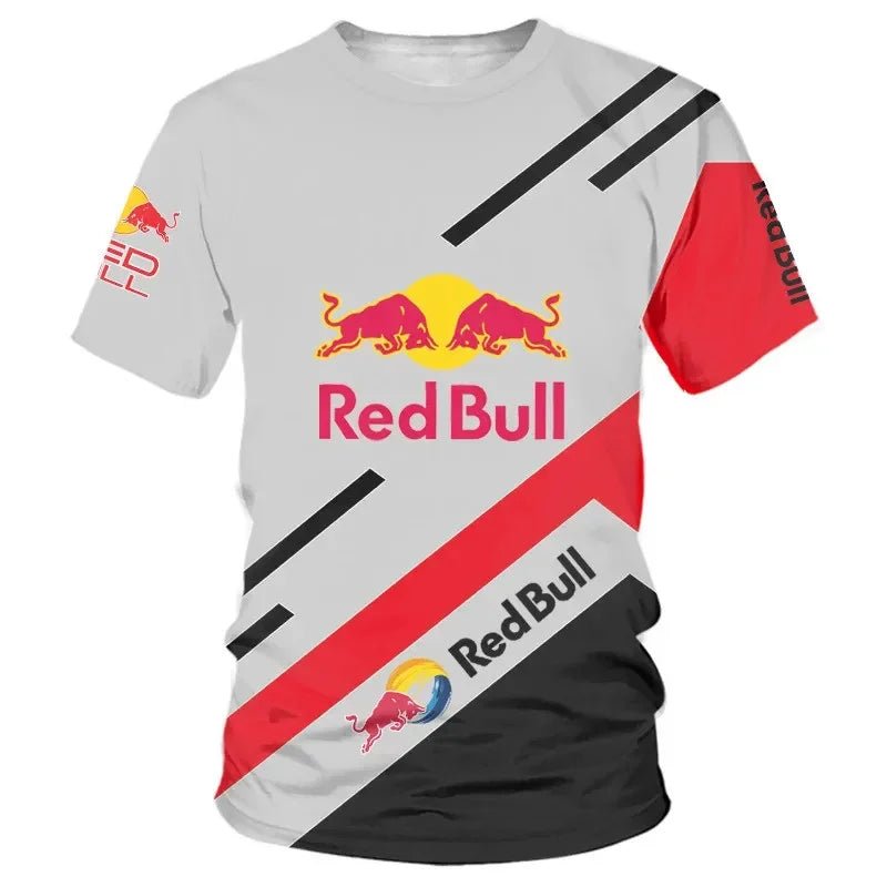Red Bull Racing Men's 2025 Summer New Sports Quick - Drying T-Shirt Women's Breathable Outdoor Leisure Sports Tops - DigiTech ecom Store
