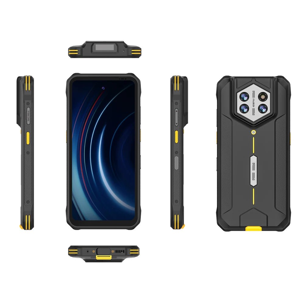 Waterproof Rugged PDA Android 14 Industrial Mobile Data Terminals 8G+128G Dual Camera 48MP Zebra SE4710 Barcode Scanner - DigiTech ecom Store