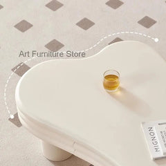Waterproof White Coffee Table Wooden Minimalist Designer Italian Coffee Tables Unique Sofa Side Mesas Bajas Home Decorations - DigiTech ecom Store