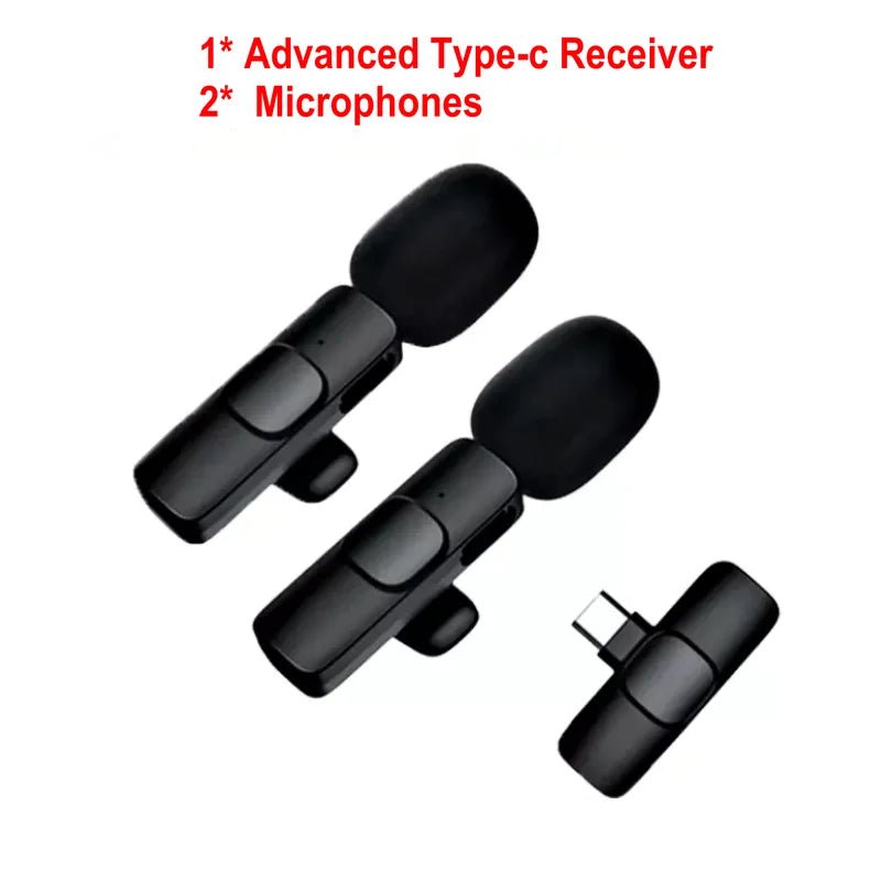 Wireless Lavalier Microphone Portable Audio Video Recording Mic For IPhone Android Mobile Phone Live Broadcast Game Microfonoe - DigiTech ecom Store