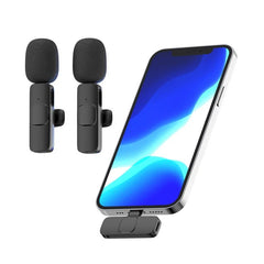 Wireless Lavalier Microphone Portable Audio Video Recording Mic For IPhone Android Mobile Phone Live Broadcast Game Microfonoe - DigiTech ecom Store